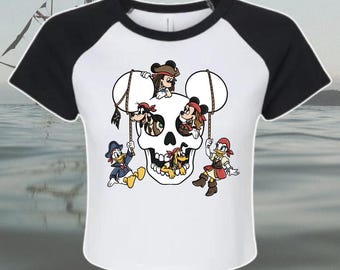 T-shirt Pirate Pals// T-shirt bébé// Top court
