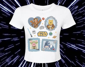T-shirt Galaxy Bear & Friends// T-shirt bébé// Top court