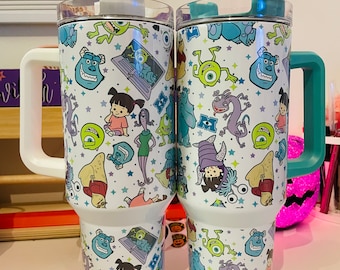Monster Friends Metal 40oz Quencher Tumbler