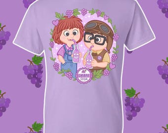 T-shirt Grape Soda Club// T-shirt bébé// Haut court