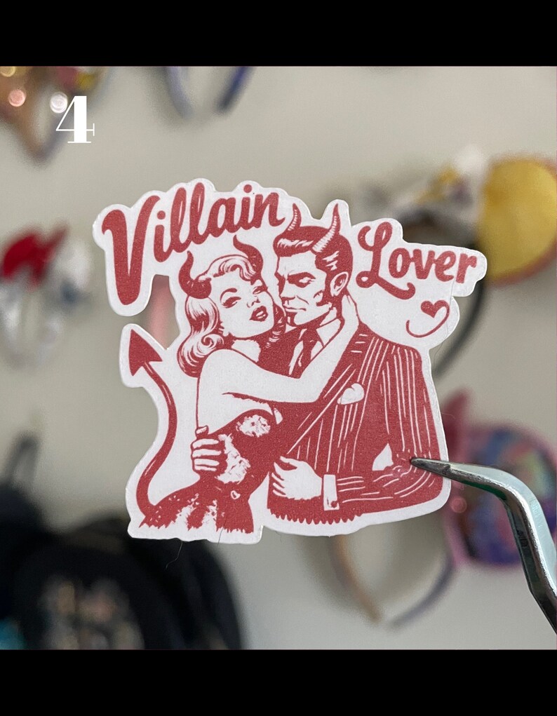 Stickers// Villain Lover// Spooky Readers// Bookish Stickers// Kindle Stickers image 5