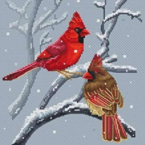 Cardinal Cross Stitch Pattern Birds Embroidery PDF Etsy