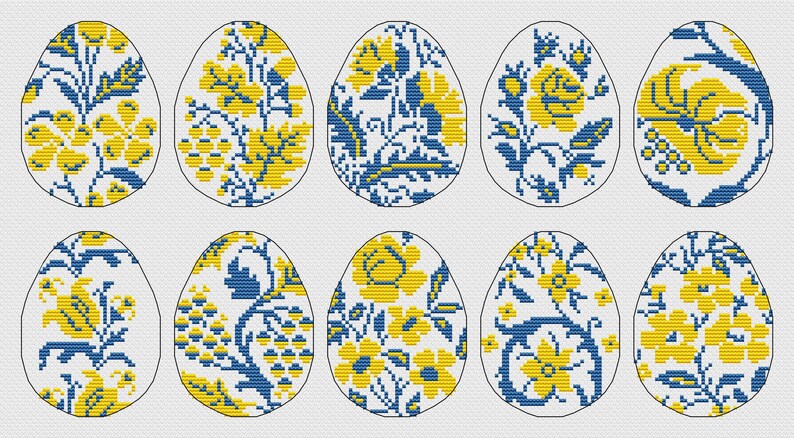 Ukrainian Pysanky Counted Cross Stitch Pattern - Etsy UK