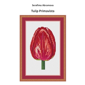 Tulip Primavista Counted Cross Stitch Pattern