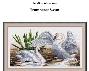 Trumpeter Swan Counted Cross Stitch Pattern