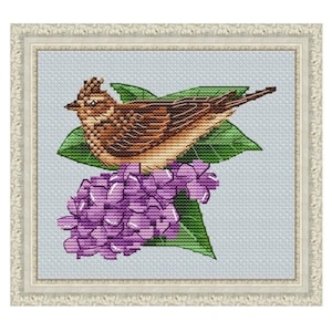 Modèle de point de croix compté Skylark
