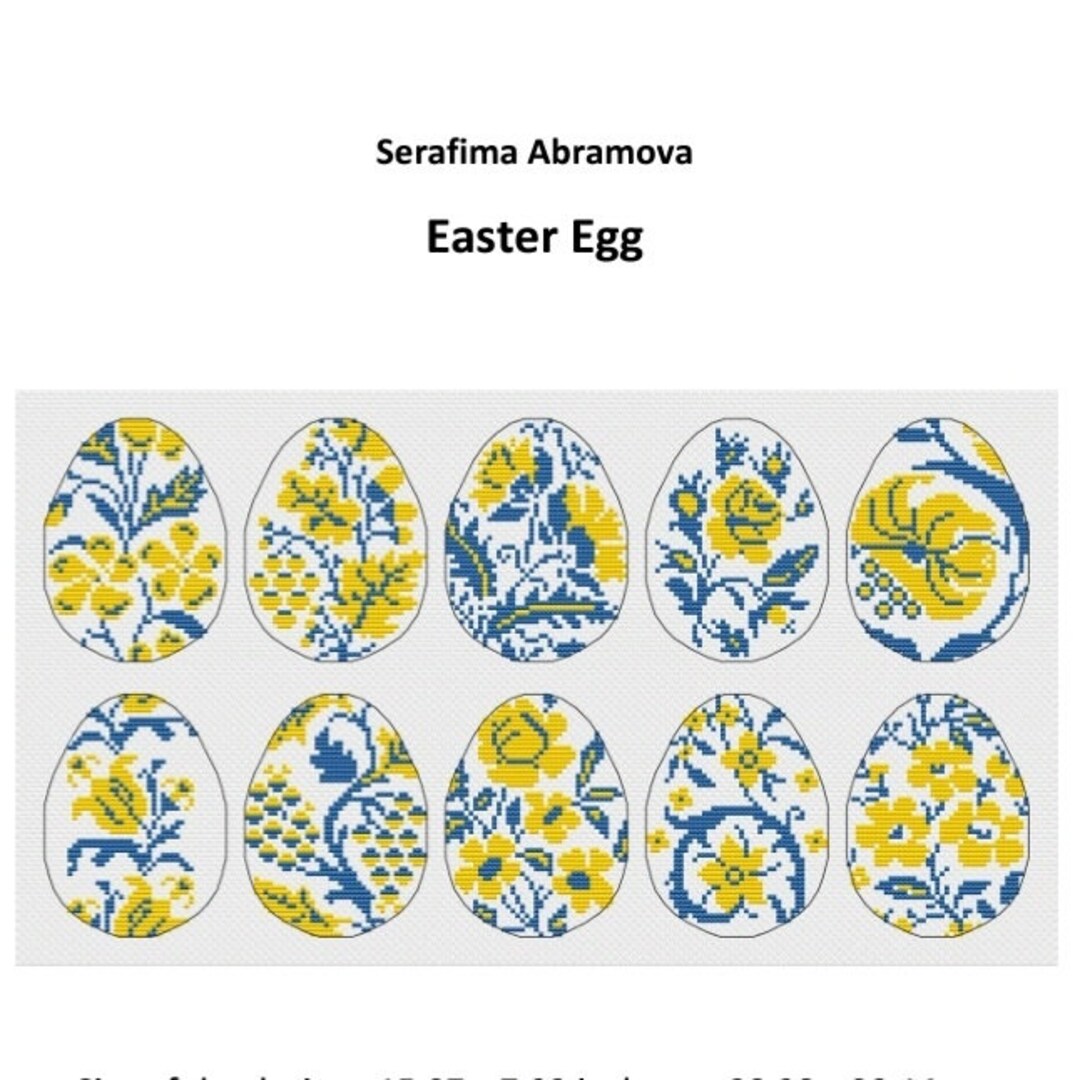 Ukrainian Pysanky Counted Cross Stitch Pattern - Etsy UK