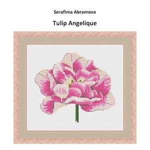 Tulip Angelique Counted Cross Stitch Pattern