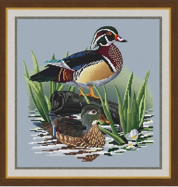 Wood Duck Counted Cross Stitch Pattern Carolina Duck | Etsy