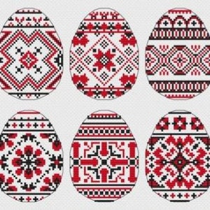 Ukrainian Pysanky Counted Cross Stitch Pattern - Etsy UK