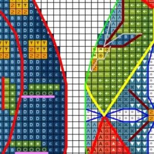 Easter Eggs Counted Cross Stitch Pattern - Etsy UK