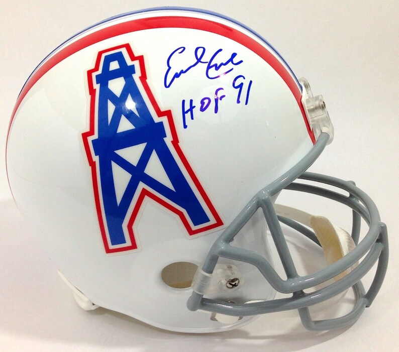 Earl Campbell Signed Houston Oilers Helmet JSA COA Autograph Etsy