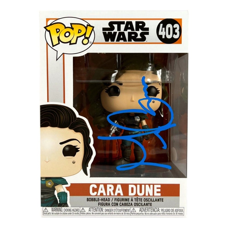 Gina Carano Signed Funko Pop 403 COA JSA Cara Dune Mandalorian - Etsy