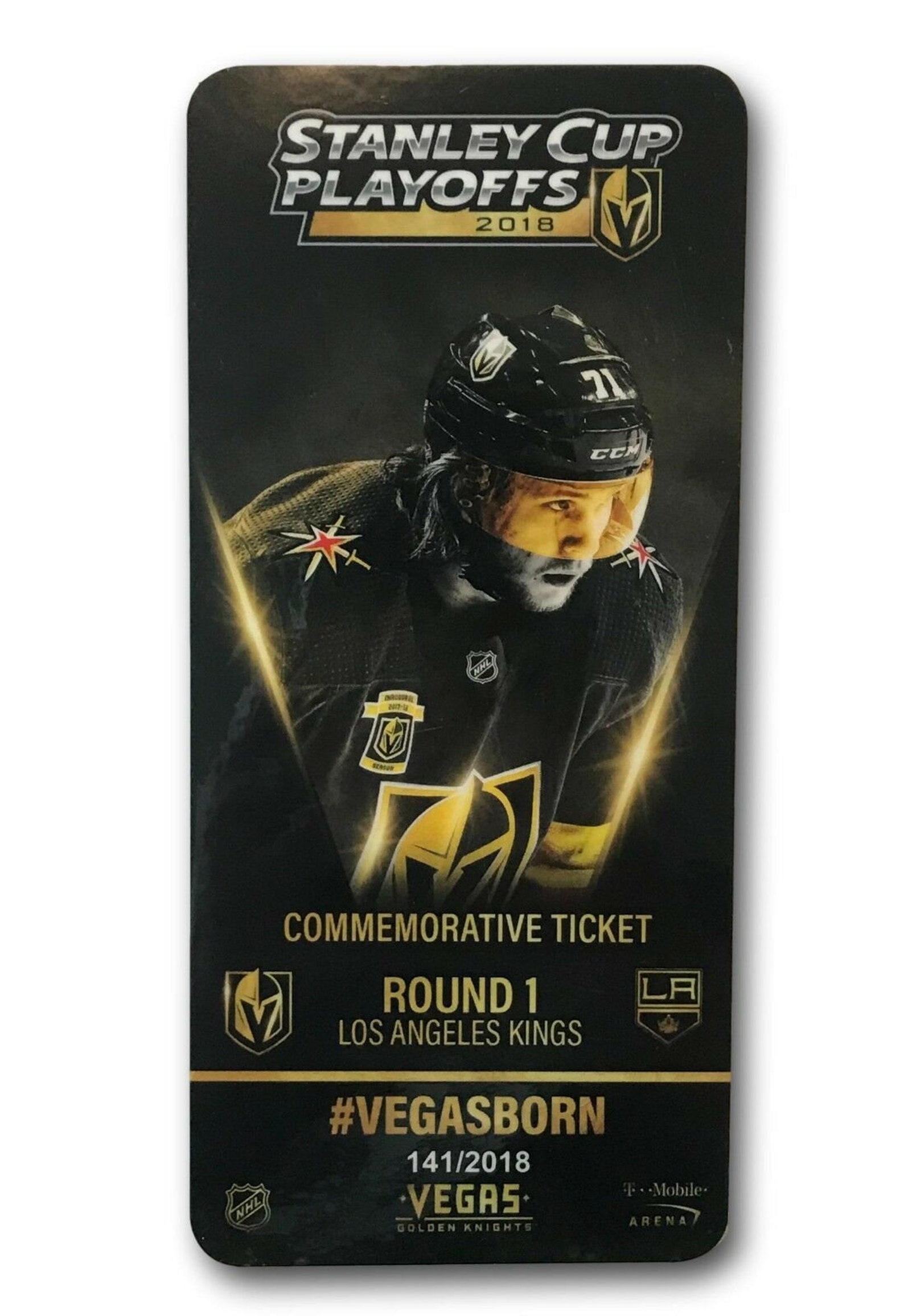Vegas Golden Knights Commemorative La Kings Playoff Ticket Etsy