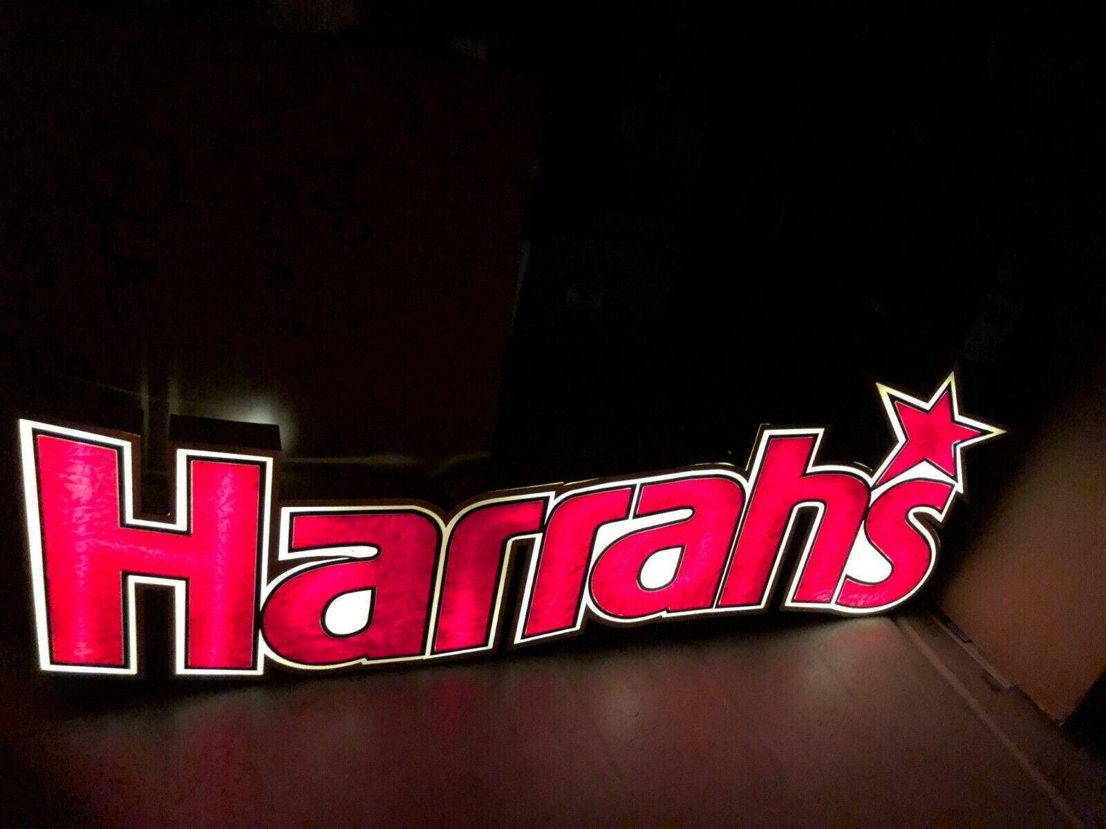 Harrahs Hotel Las Vegas Authentic Used Full Neon Sign Original Etsy
