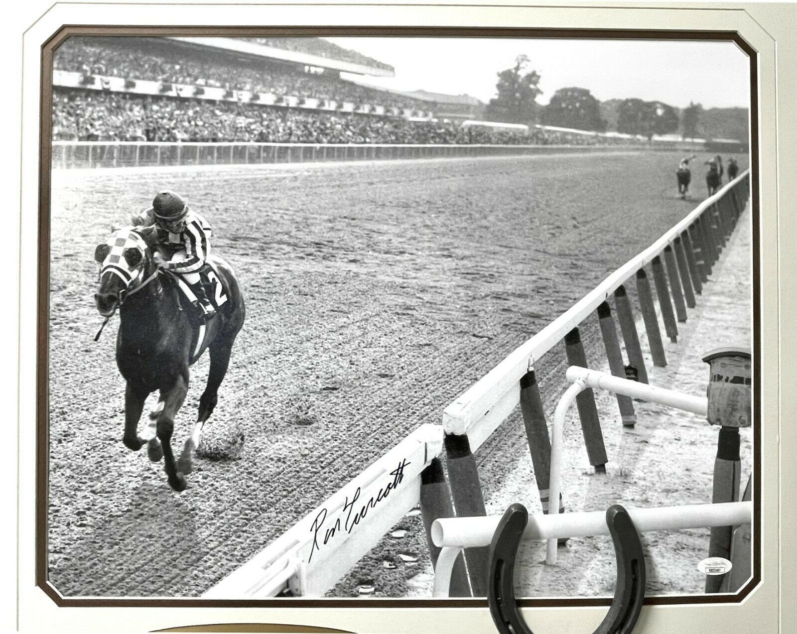 Ron Turcotte Rides Secretariat Autographed Signed And Framed 16x20 Photo W/ JSA 