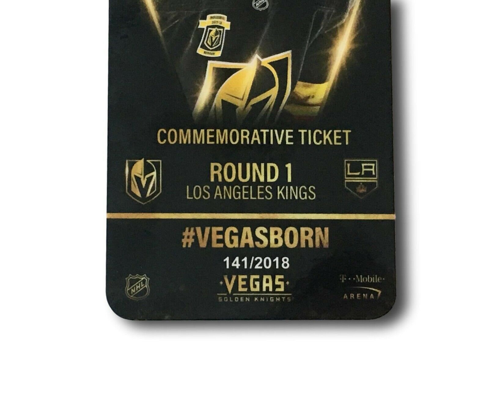 Vegas Golden Knights Commemorative La Kings Playoff Ticket Etsy