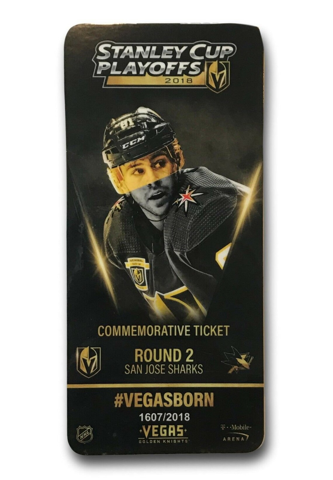 Vegas Golden Knights Commemorative Playoff Tickets Set D/2018 Etsy España