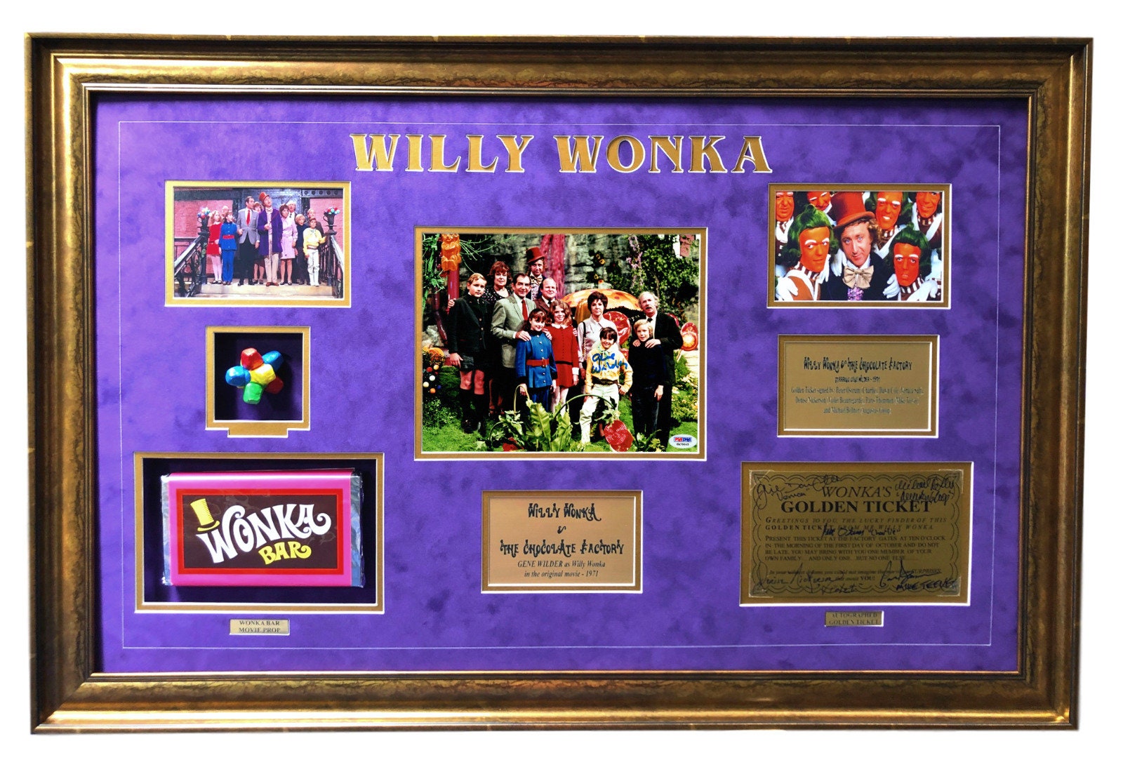 Paris Themmen Signed Autographed Wonka's Golden Ticket Slabbed PSA/DNA COA 
