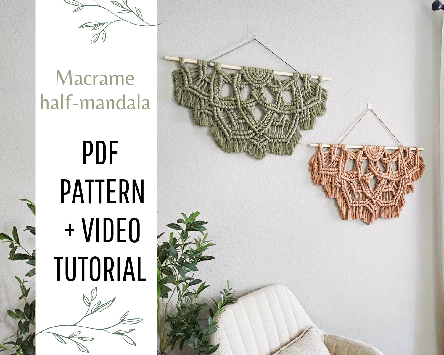 Mandala macrame wall hanging sale