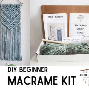 Craft Macrame Kit DIY Kit Wall Hanging Including Video Tutorial