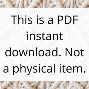 macrame wall hanging pdf pattern, beginner macrame tutorial, DIY macrame step by step, Macrame mandala pattern. macrame circle. English only image 5