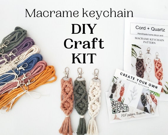 Craft Macrame Kit DIY Kit Wall Hanging Including Video Tutorial
