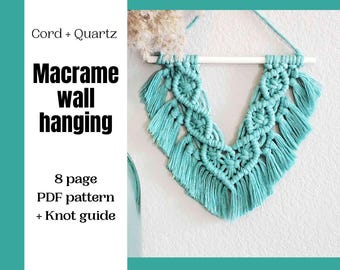 Macrame Wall Hanging Pattern: Beginner-Friendly DIY Boho Decor (PDF)