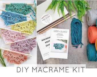 DIY Makramee Mandala Wandbehang Kit: Anfänger Bastelprojekt