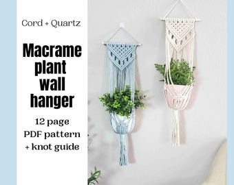 Makramee Anleitung für Anfänger: Boho Home Decor DIY (PDF)
