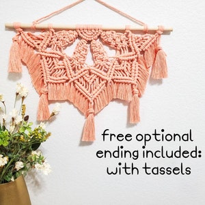 Macrame Mandala PATTERN Pdf. Macrame Half Mandala Step by Step Tutorial ...