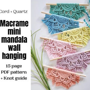 Macrame Mandala Pattern: Boho Home Decor DIY (PDF Pattern)