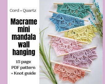 Macrame Mandala Pattern: Boho Home Decor DIY (PDF Pattern)