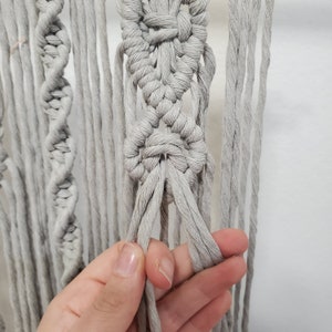 Macrame wall hanging pattern Macrame step by step tutorial image 6