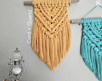 Handmade Macrame Wall Hanging: Boho Home Decor 13in × 16in.