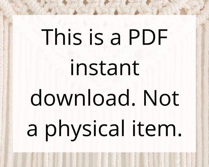 以下が含まれることがあります： 白い背景に「これはPDFの即時ダウンロードです。物理的なアイテムではありません。」というテキストが表示されています