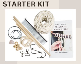Caja de suministros para kit de inicio de macramé