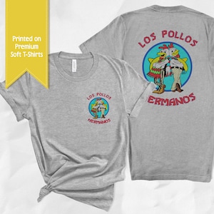FRONT + BACK print | Los Pollos Hermanos Halloween Cosplay T-Shirt | Group Costume | Premium Soft Shirts