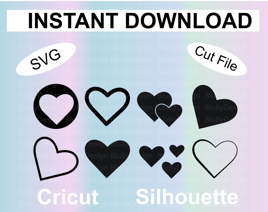 Heart Pack/ Valentines Day / SVG / Cut File / for Cricut & Silhouette ...