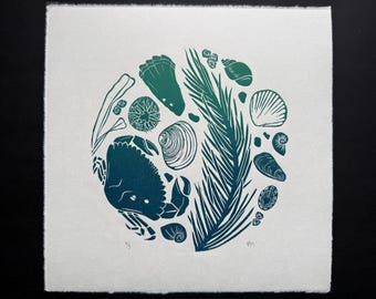 Intertidal Print - Blue/Green Gradient