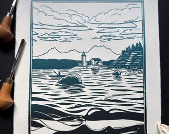 Kayaking the Kelp Forests Print