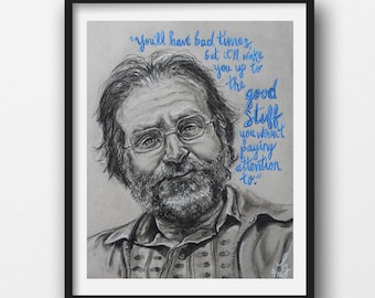 Robin Williams Buntownik z wyboru 8x10 Cytat Wydruk artystyczny