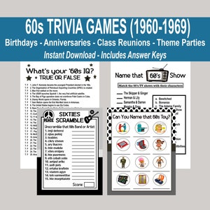50th Birthday Games 1971 Anniversary Games 1971 Birthday Etsy