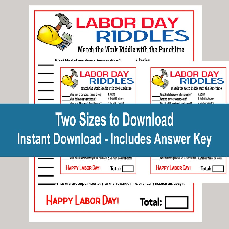 Labor Day Games, Labour Day Games, Labor Day Jokes or Riddles, School ...