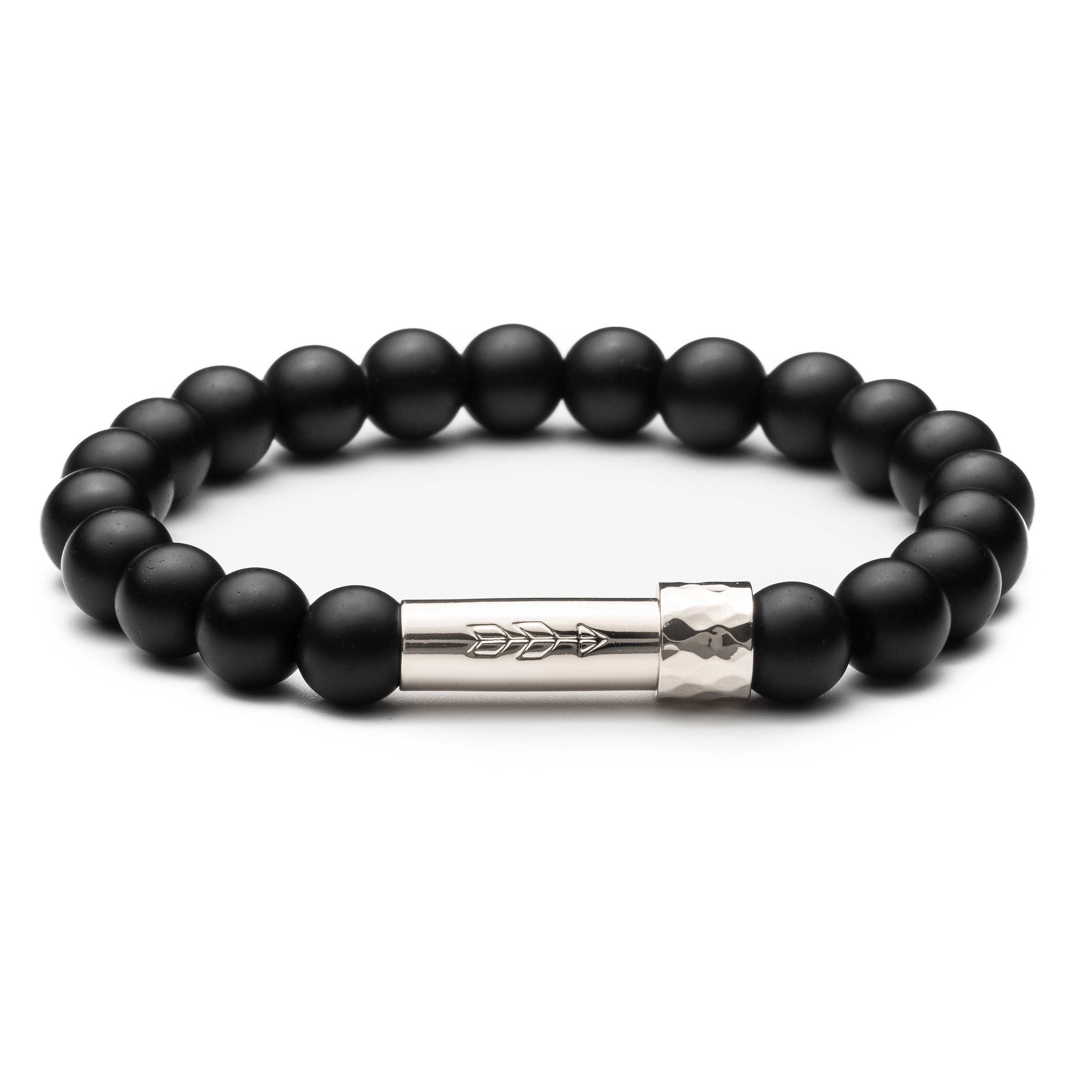 Matte Black Onyx MantraBEADS Bracelet Wish Bracelet Secret Message Bracelet Beaded Intention Bracelet Friendship Bracelet