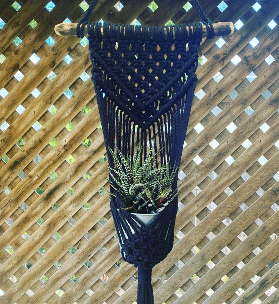 Makramee Pflanzenhänger Set, 5 Stück, Handgewebt Aus Baumwolle - Blumentopf Aufhänger Im Boho-Stil Für Innen & Außen