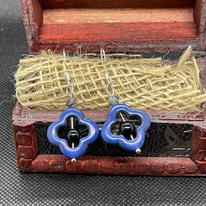 Blue earrings,Handmade Earrings, Anniversary Christmas Birthday Gifts