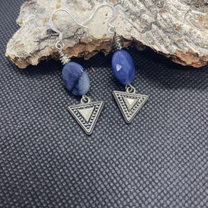 Blue earrings,Handmade Earrings, Anniversary Christmas Birthday Gifts