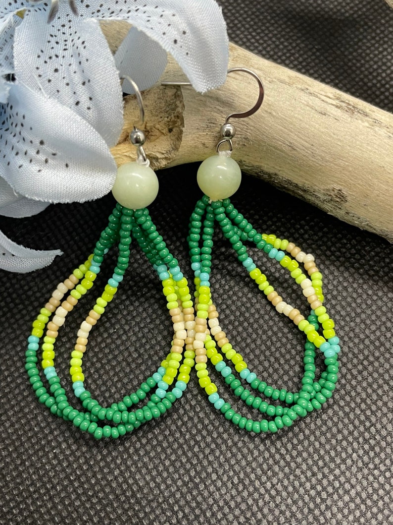 Multicolor - Handmade Beaded Earrings 30 main image 1