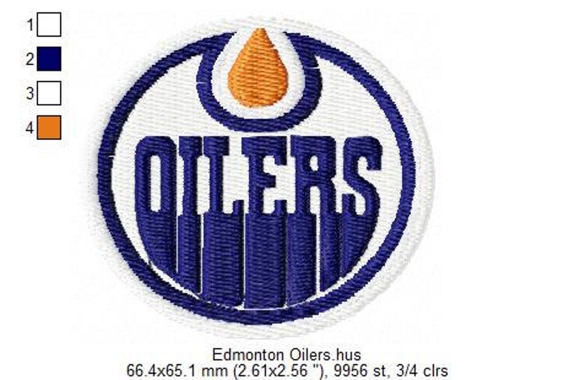 Oilers Machine Embroidery Design Embroidery Designs Etsy